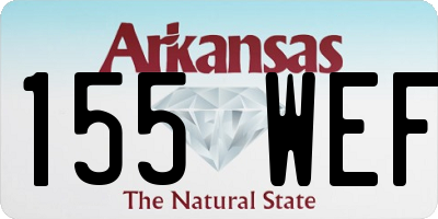 AR license plate 155WEF