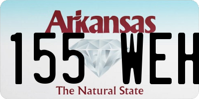 AR license plate 155WEH