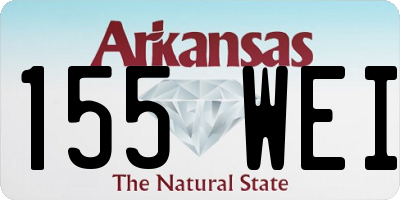 AR license plate 155WEI