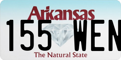 AR license plate 155WEN
