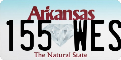 AR license plate 155WES