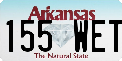 AR license plate 155WET