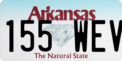 AR license plate 155WEV