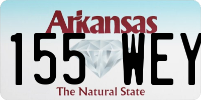 AR license plate 155WEY