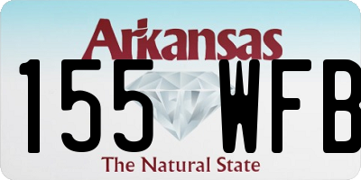 AR license plate 155WFB