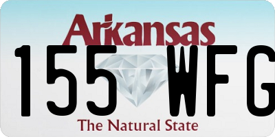 AR license plate 155WFG