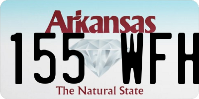 AR license plate 155WFH