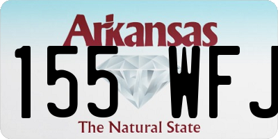 AR license plate 155WFJ
