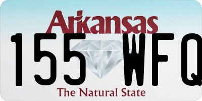 AR license plate 155WFQ