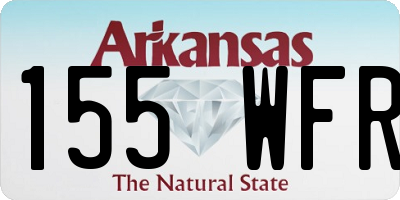 AR license plate 155WFR