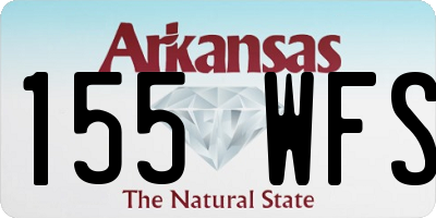 AR license plate 155WFS