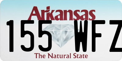 AR license plate 155WFZ