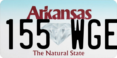 AR license plate 155WGE
