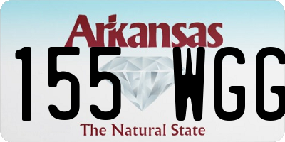 AR license plate 155WGG