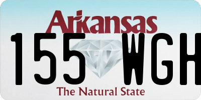 AR license plate 155WGH