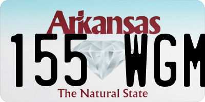 AR license plate 155WGM