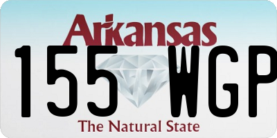 AR license plate 155WGP