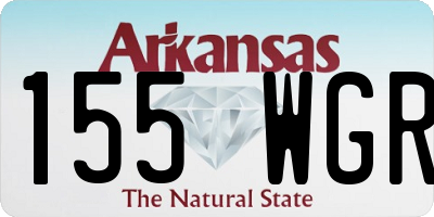 AR license plate 155WGR