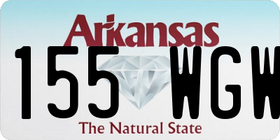 AR license plate 155WGW