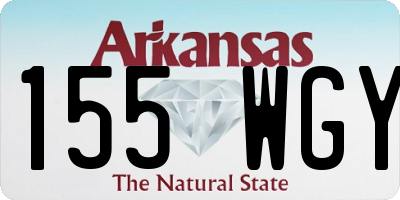 AR license plate 155WGY