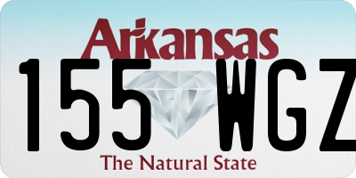 AR license plate 155WGZ