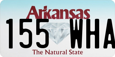 AR license plate 155WHA