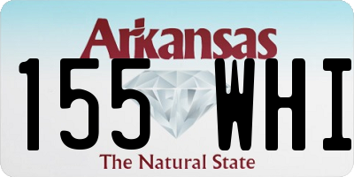 AR license plate 155WHI