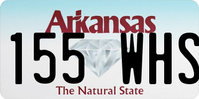 AR license plate 155WHS