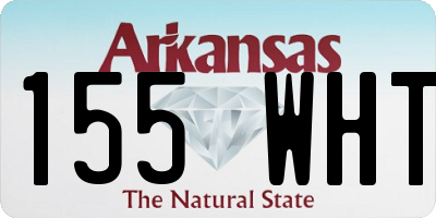 AR license plate 155WHT