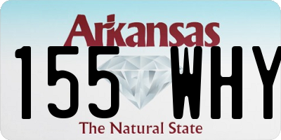 AR license plate 155WHY