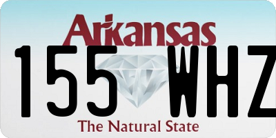 AR license plate 155WHZ