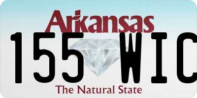 AR license plate 155WIC
