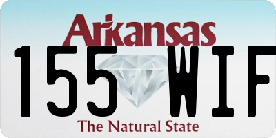 AR license plate 155WIF