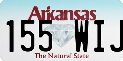 AR license plate 155WIJ