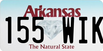 AR license plate 155WIK
