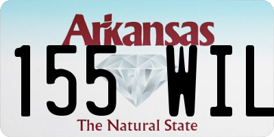 AR license plate 155WIL