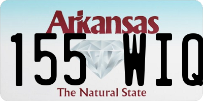 AR license plate 155WIQ