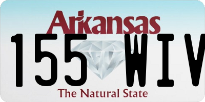 AR license plate 155WIV