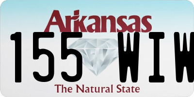 AR license plate 155WIW