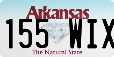 AR license plate 155WIX