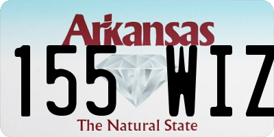 AR license plate 155WIZ
