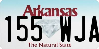 AR license plate 155WJA