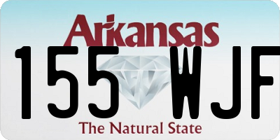 AR license plate 155WJF
