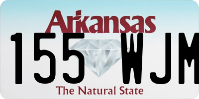 AR license plate 155WJM