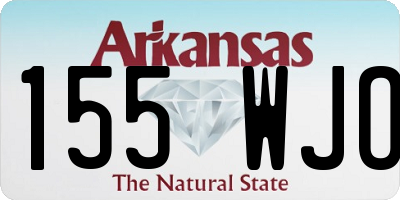 AR license plate 155WJO