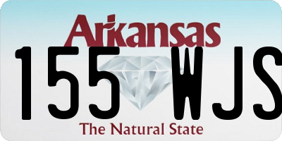 AR license plate 155WJS