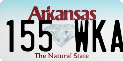 AR license plate 155WKA