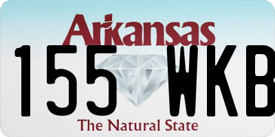 AR license plate 155WKB