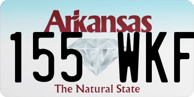 AR license plate 155WKF