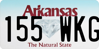 AR license plate 155WKG